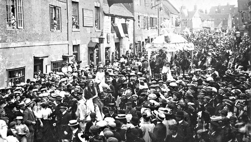 Much Park St Godiva Procession 1907 2 Much Park St Godiva Procession 1907 2